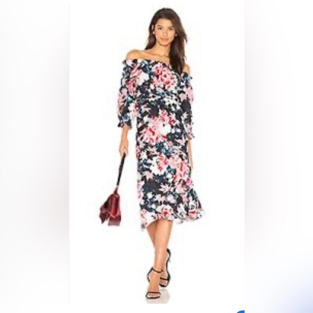 Saloni Grace off shoulder dress